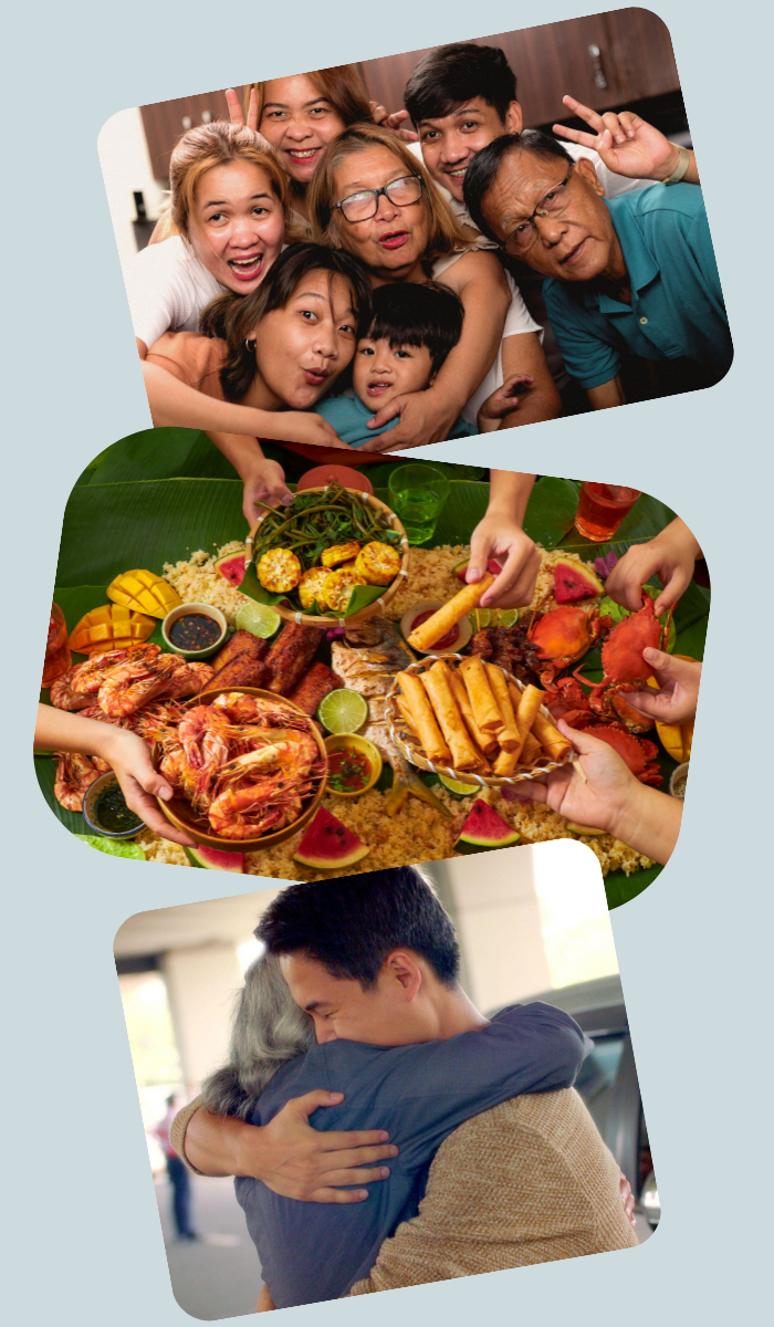 Filipino family reunion